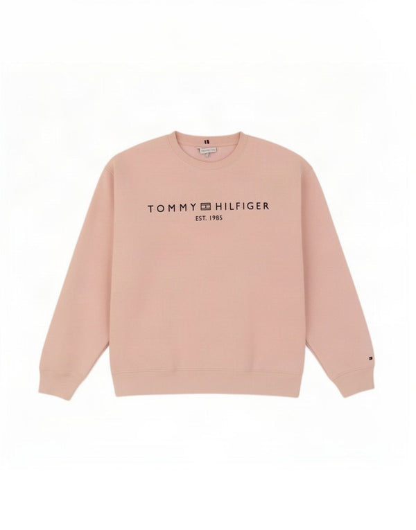 Tommy Hilfiger Damen Grafik-Sweatshirt-Pullover UK 18 XL Rosa Baumwolle