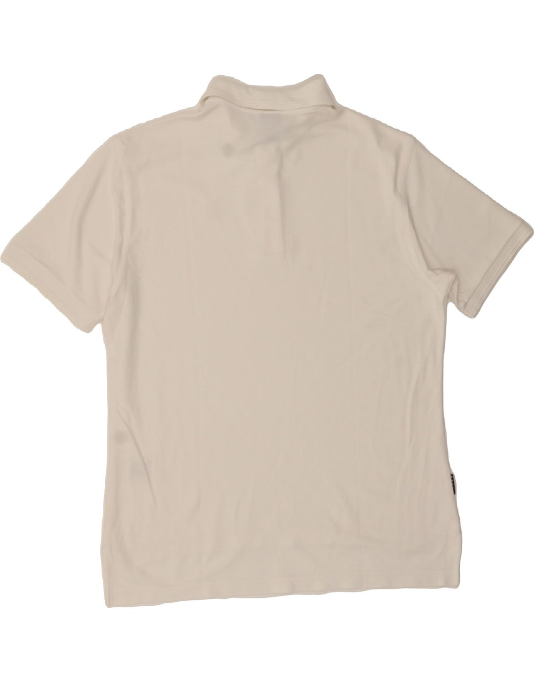 NIKE Mens Polo Shirt UK 39/41 Medium Off White Cotton Vintage Nike and Second-Hand Nike from Messina Hembry 