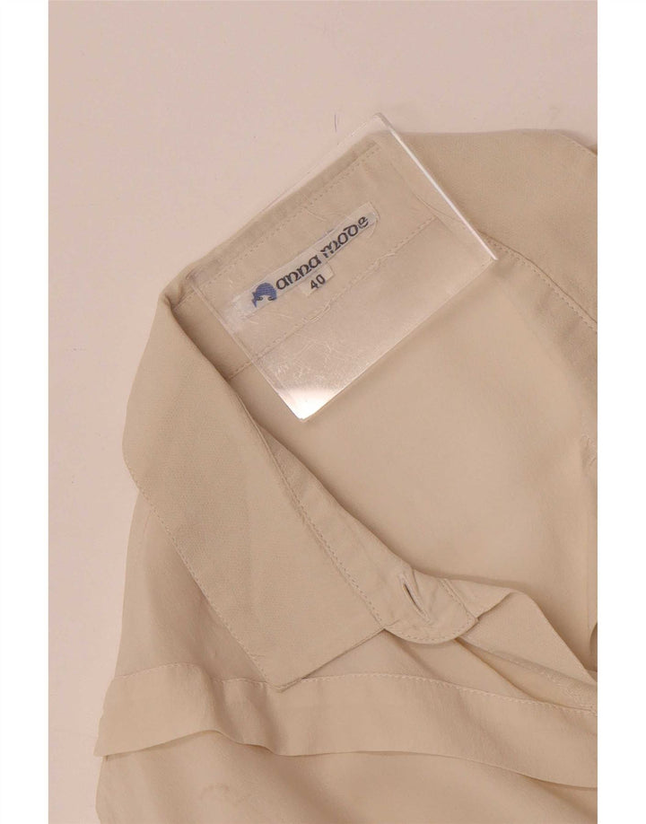 Vintage dameskjorte bluse IT 40 Small Off White