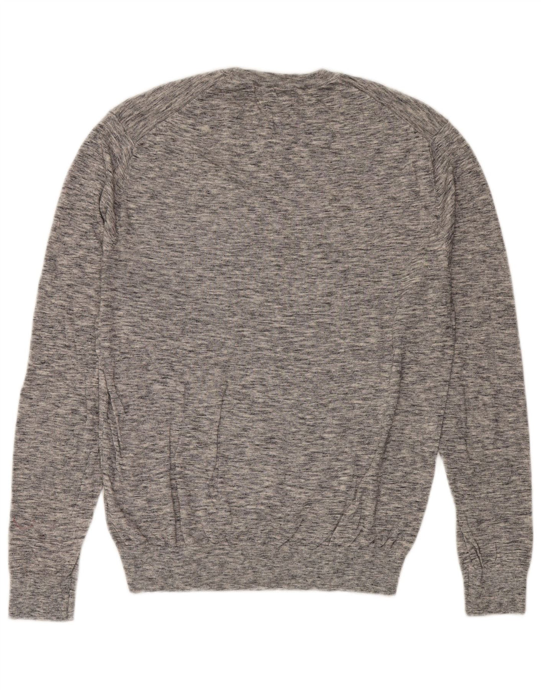 Jack Wills Mens Crew Neck Jumper Sweater Large Grey Flecked Cotton