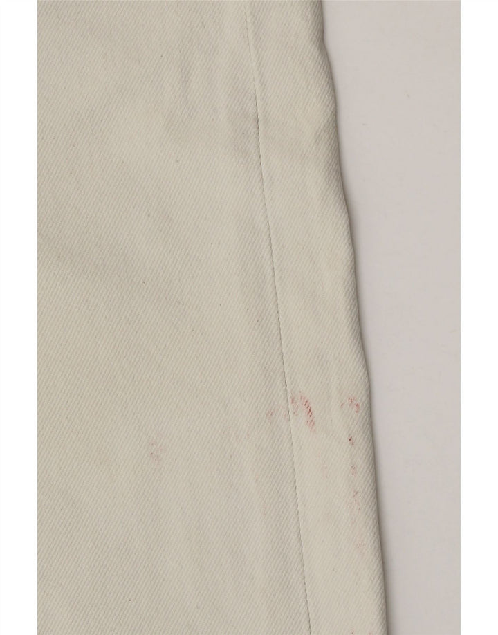 Levi's Mens 501 Straight Jeans W34 L31 White Cotton