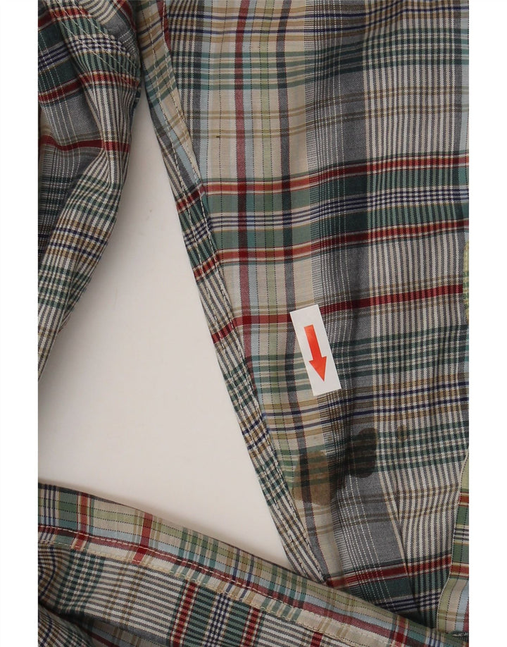 Henry Cottons Herre flannelskjorte str. 41 16 Stor flerfarvet tern