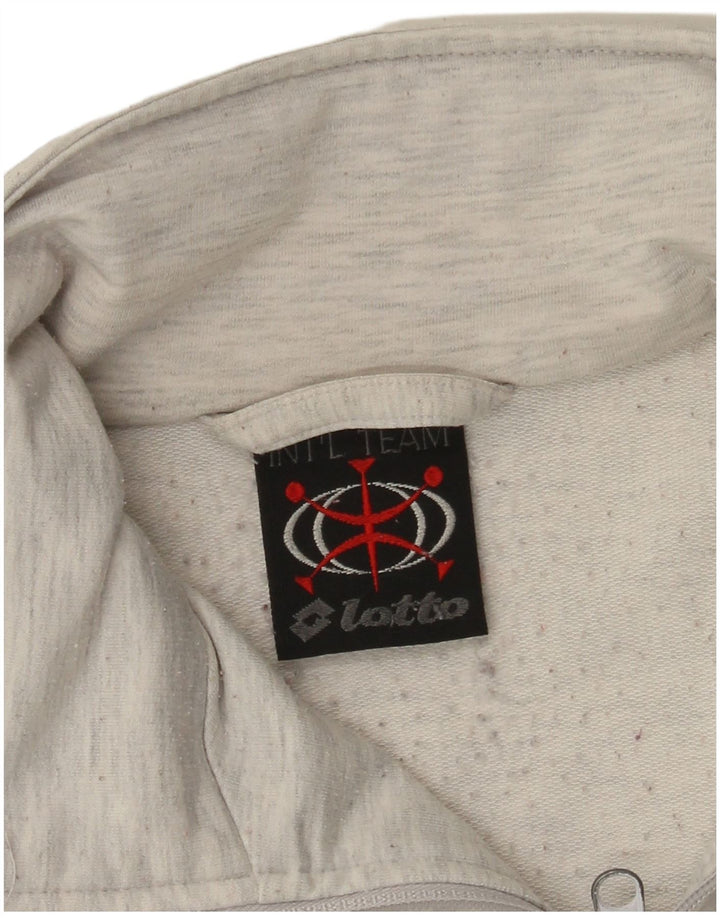 Lotto Mens Graphic Tracksuit Top Jacket Large Grey Colourblock