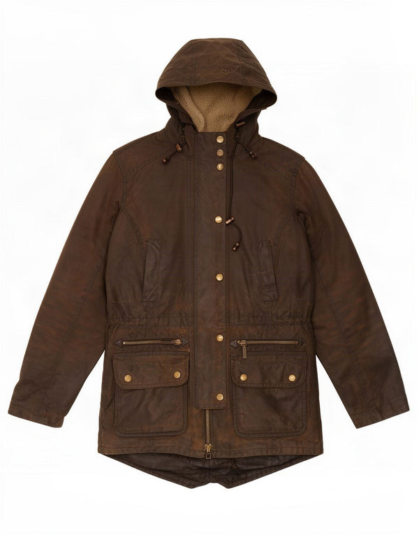 Barbour ženska jakna od voštanog pamuka s kapuljačom UK 8 Small kaki