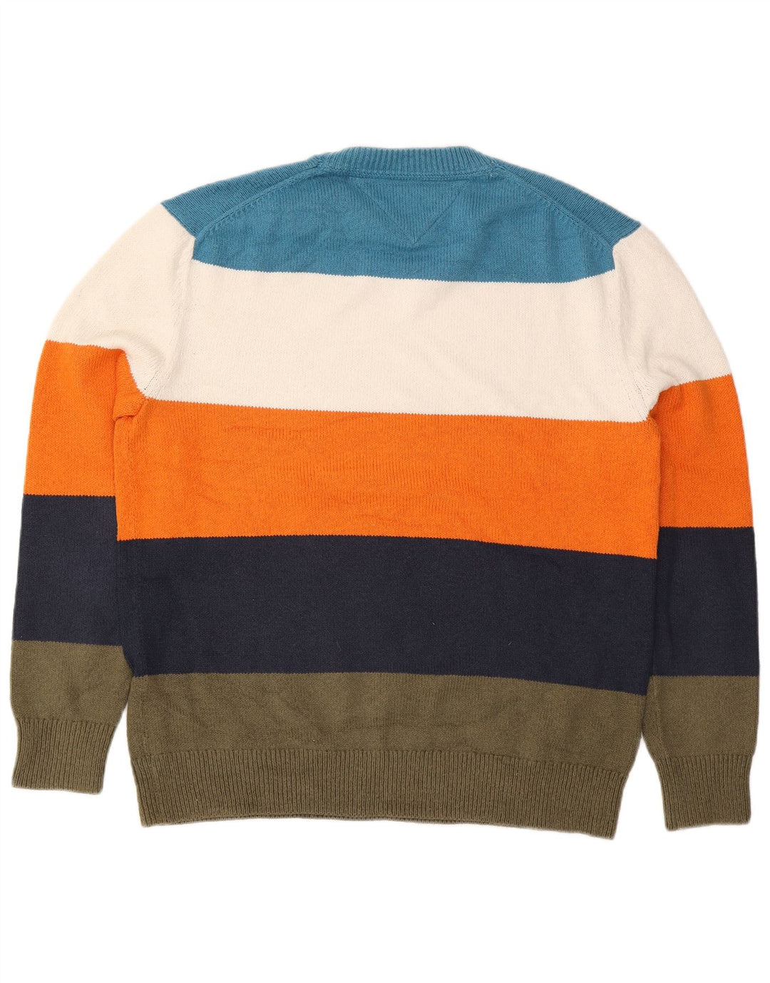Tommy Hilfiger Mens Crew Neck Jumper Sweater XL Multicoloured Striped
