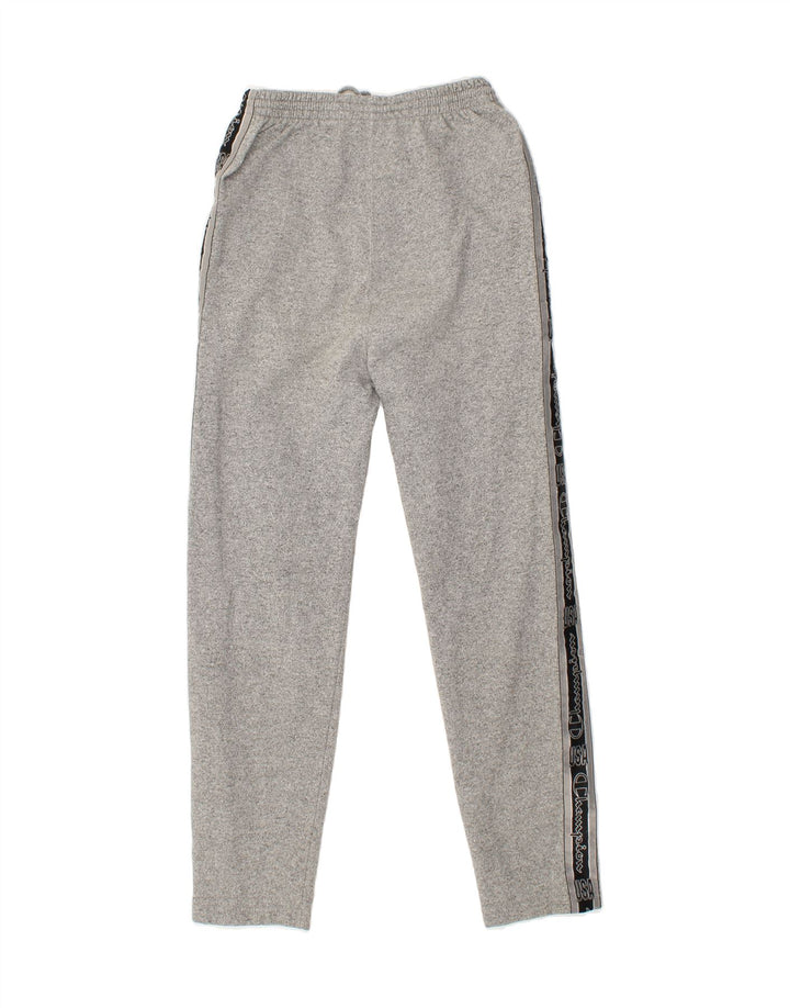 CHAMPION Mens Graphic Tracksuit Trousers Small Grey Flecked Cotton Vintage Champion and Second-Hand Champion from Messina Hembry 