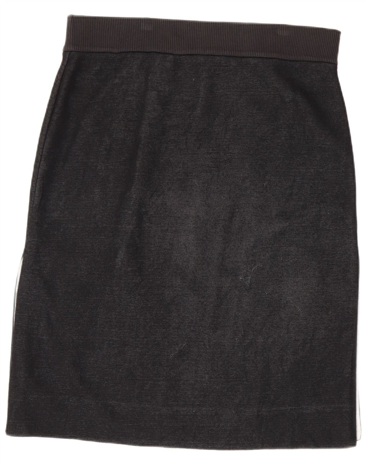 Gonna dritta da donna Cos grande W34 in cotone grigio
