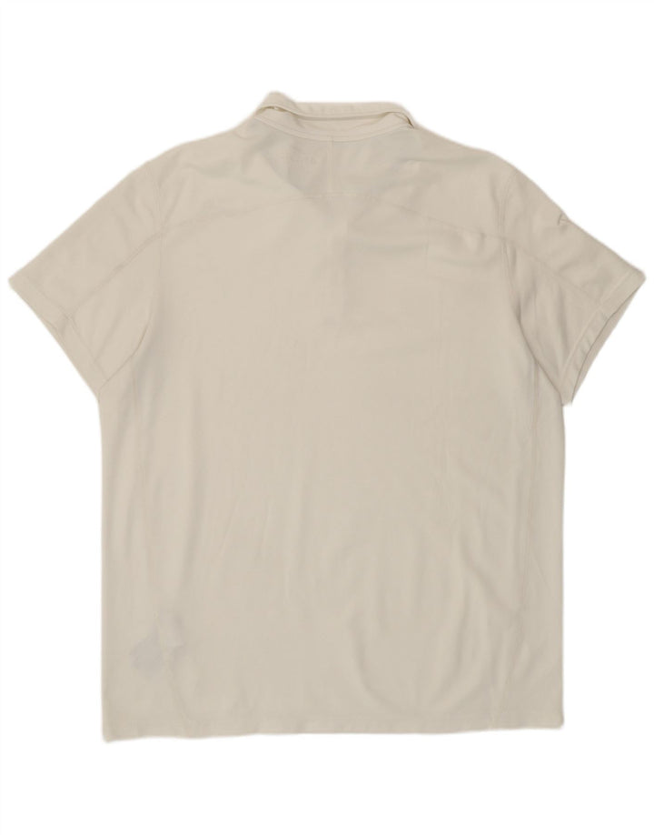 NIKE Mens Dri Fit Polo Shirt XL White Polyester