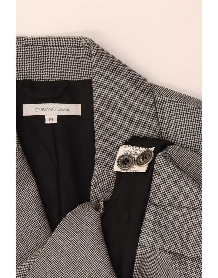 Germano Zama Sacou blazer pentru femei cu 2 nasturi UK 12 Medium Gri Check