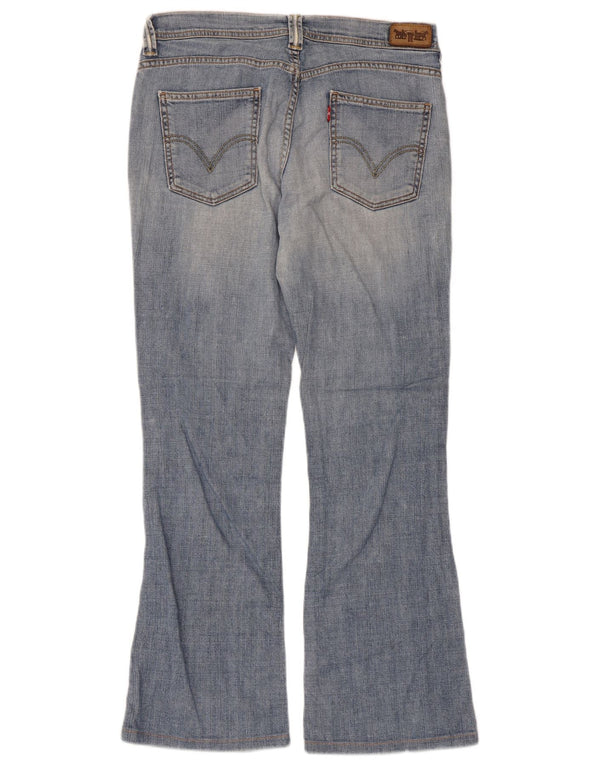 Женские расклешенные джинсы Levi's W32 L30, синий хлопок