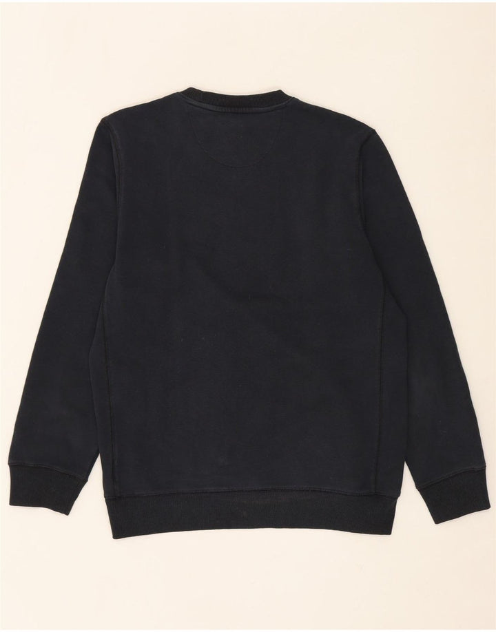 FILA Mens Sweatshirt Jumper Medium Navy Blue Cotton Vintage Fila and Second-Hand Fila from Messina Hembry 