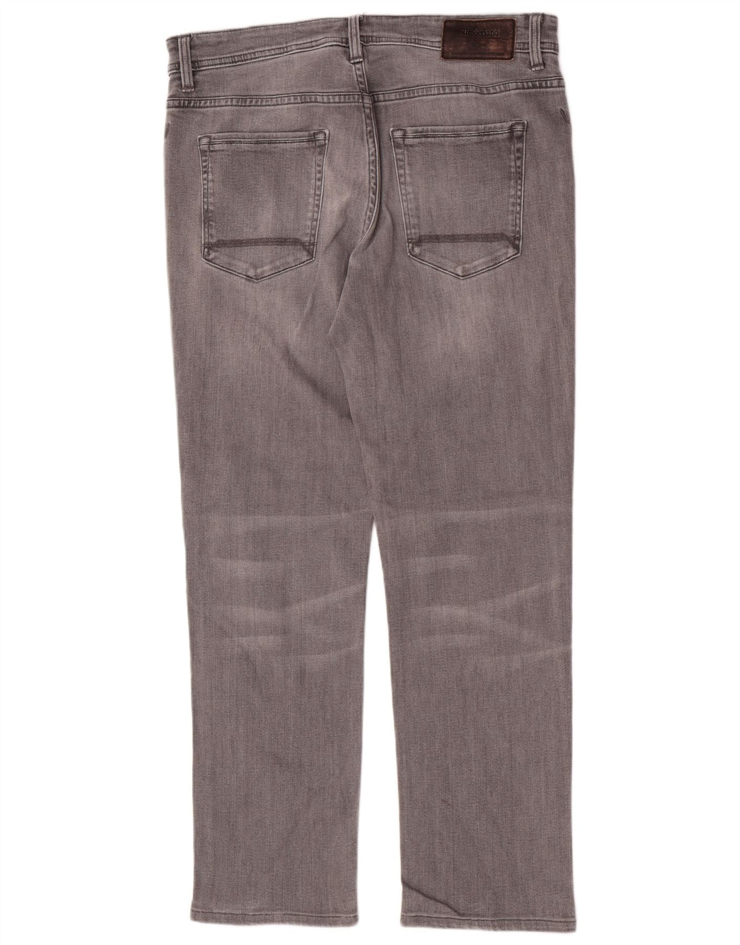 Timberland Mens Regular Straight Jeans W34 L30 Grey Cotton