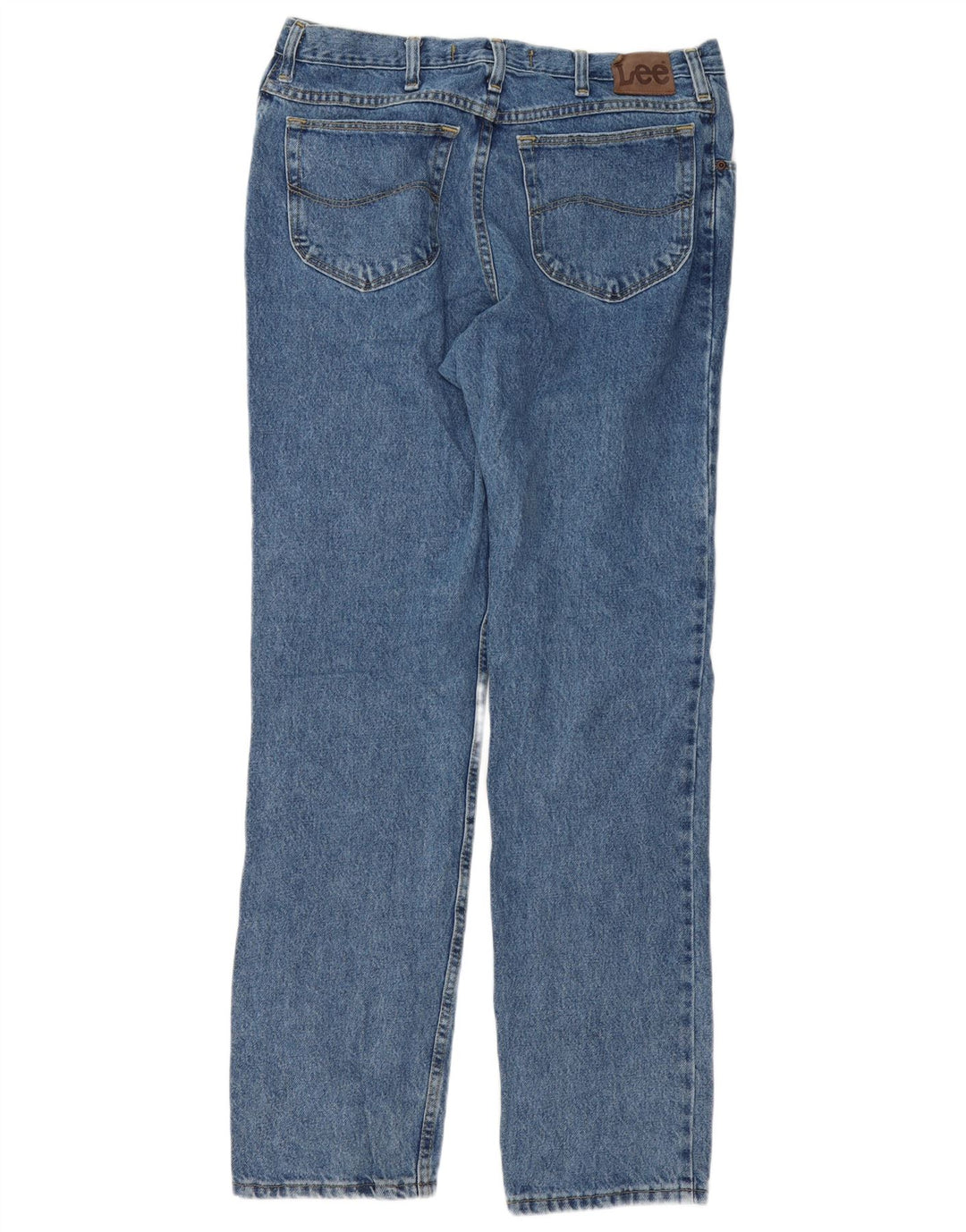 Lee Herre Regular Fit Straight Jeans W36 L34 Blå Bomuld