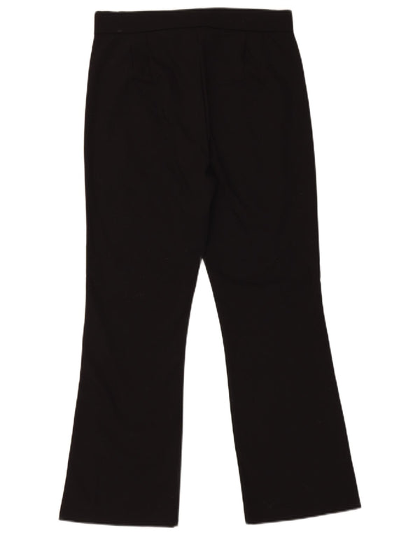 Calça feminina Zara Bootcut cortada média W28 L26 preta