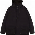 Crew Clothing Mens Hooded Parka Jacket UK 40 Large Navy Blue Polyester
