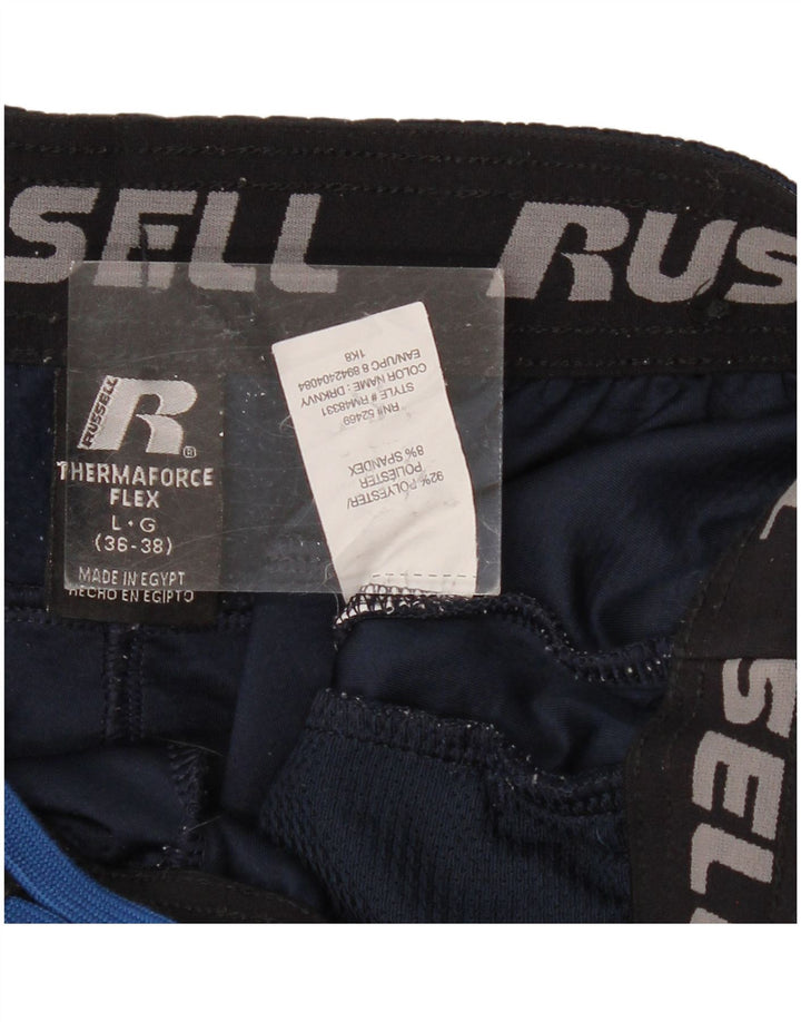 RUSSELL ATHLETIC Mens Dri-Power Tracksuit Trousers Large  Navy Blue
