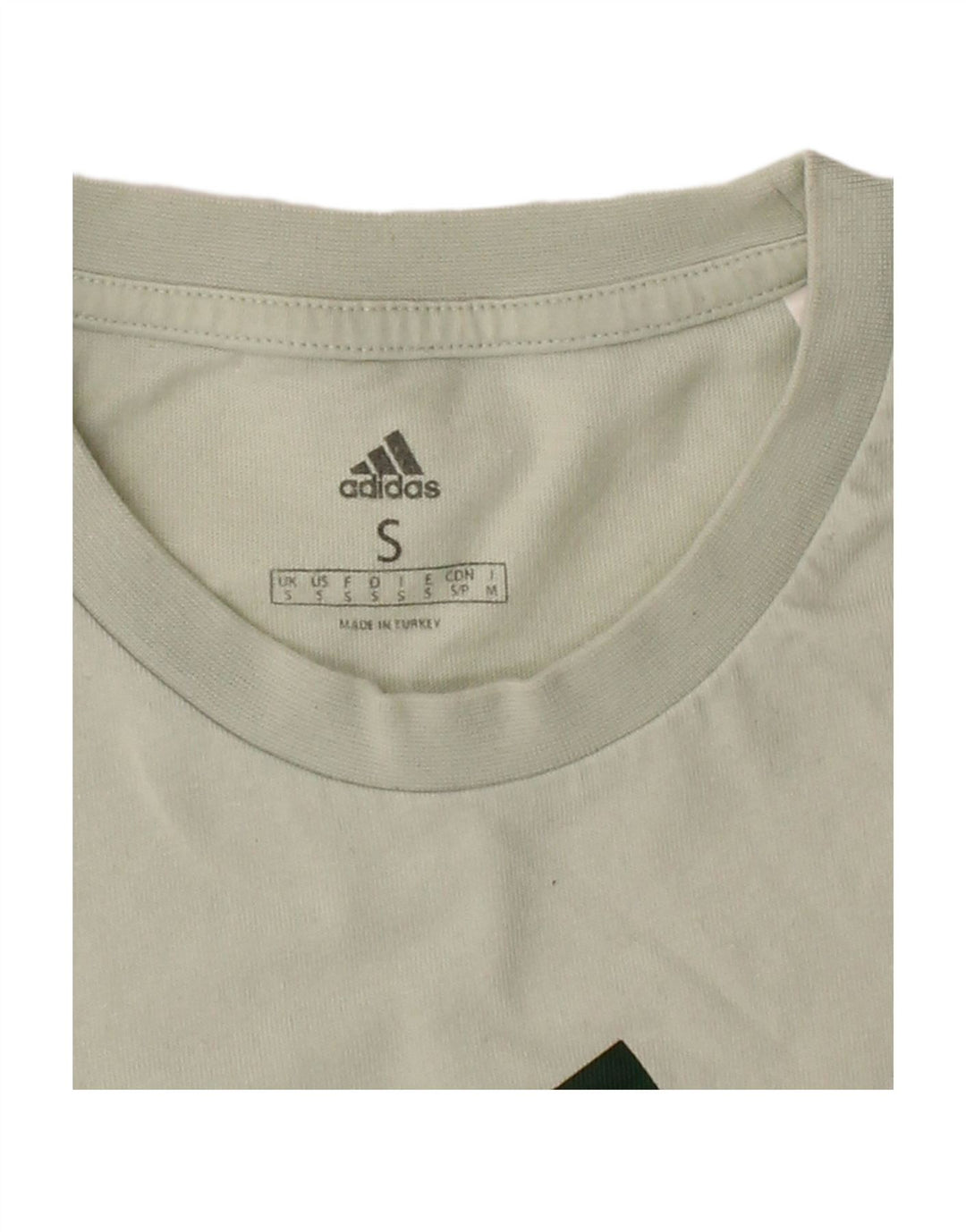 ADIDAS Mens Graphic T-Shirt Top Small Grey Cotton