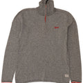 Męski sweter Jack & Jones z zamkiem błyskawicznym, mały, szary, nakrapiany