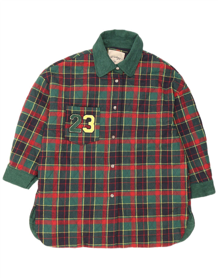 Tu Clothing Chaqueta acolchada para mujer Talla única Poliéster a cuadros verdes