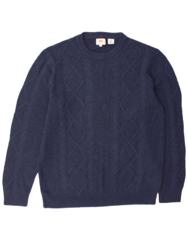 Pulover Levi's pentru bărbați, cu gât crew, XL, bumbac bleumarin