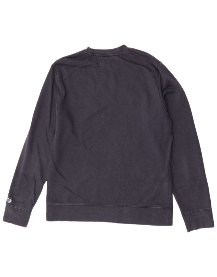 Champion Herren Grafik-Sweatshirt-Pullover, mittelmarineblaue Baumwolle