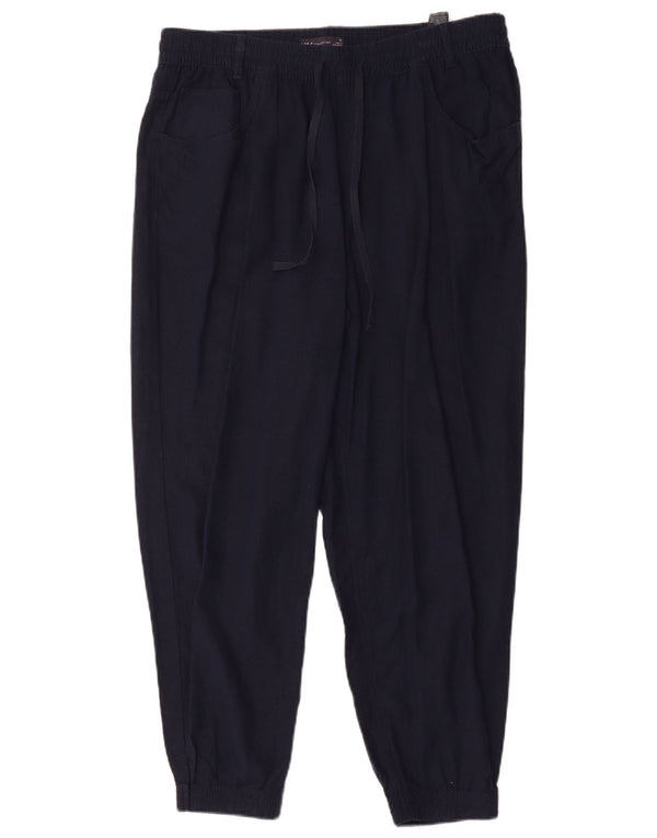 Marks & Spencer Damen Freizeithose UK 16 Large W32 L27 Marineblau