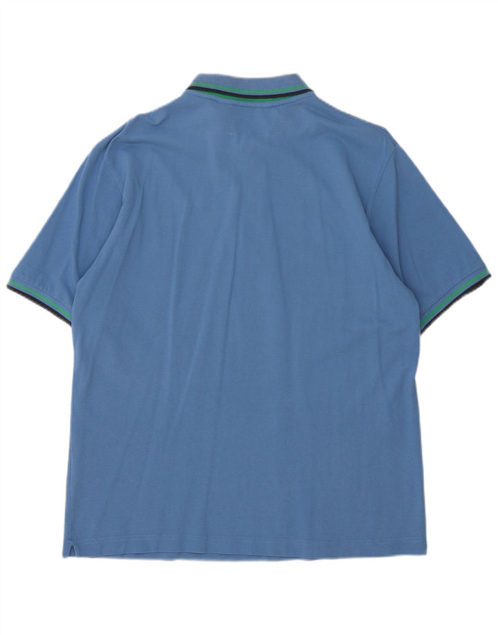 KAPPA Mens Polo Shirt Large Blue Cotton