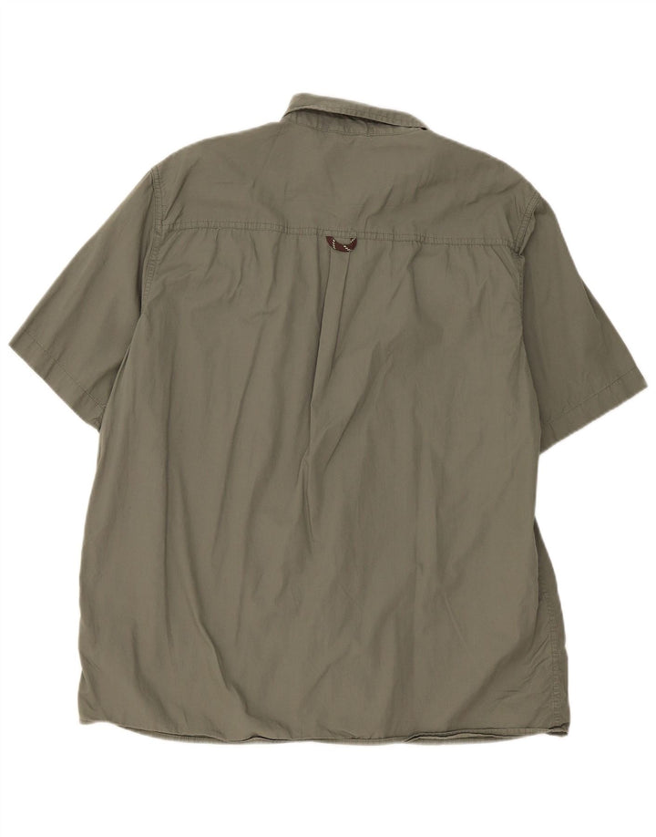 Wrangler Chemise à manches courtes pour homme Grand coton kaki