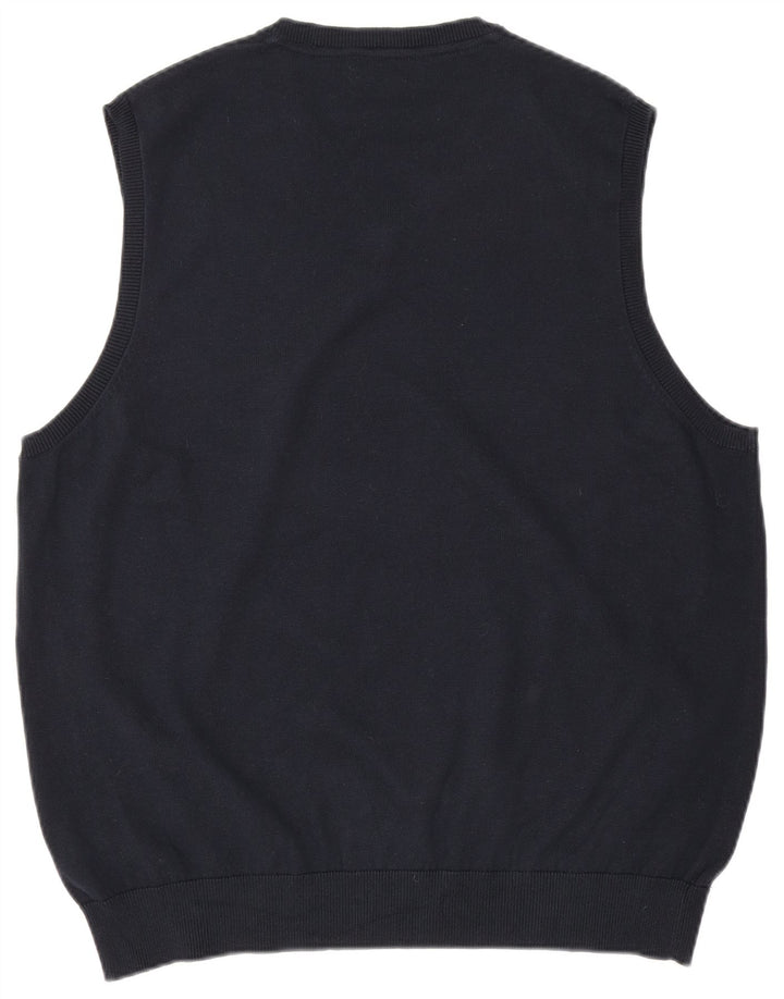 Marks & Spencer Mens Vest Tank Top XL Navy Blue Cotton