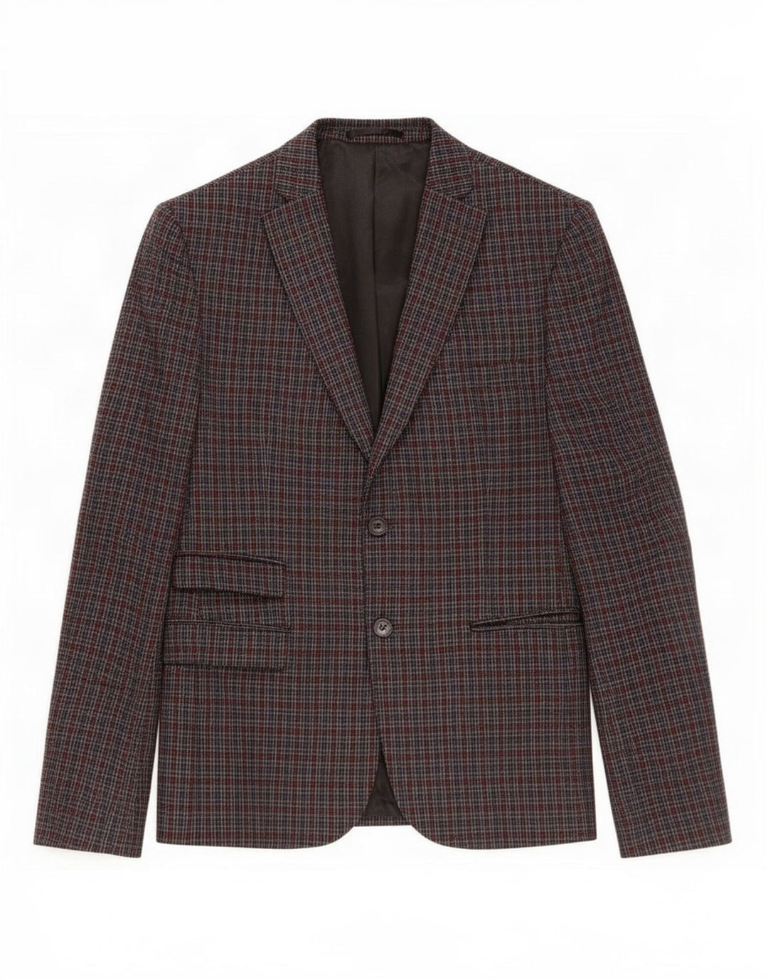 Berna Herre 2-knaps blazerjakke UK 38 Medium Grey Check
