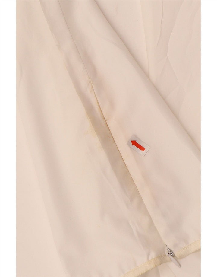 Dkny Womens Straight Casual Trousers Medium W30 L28 White Polyester