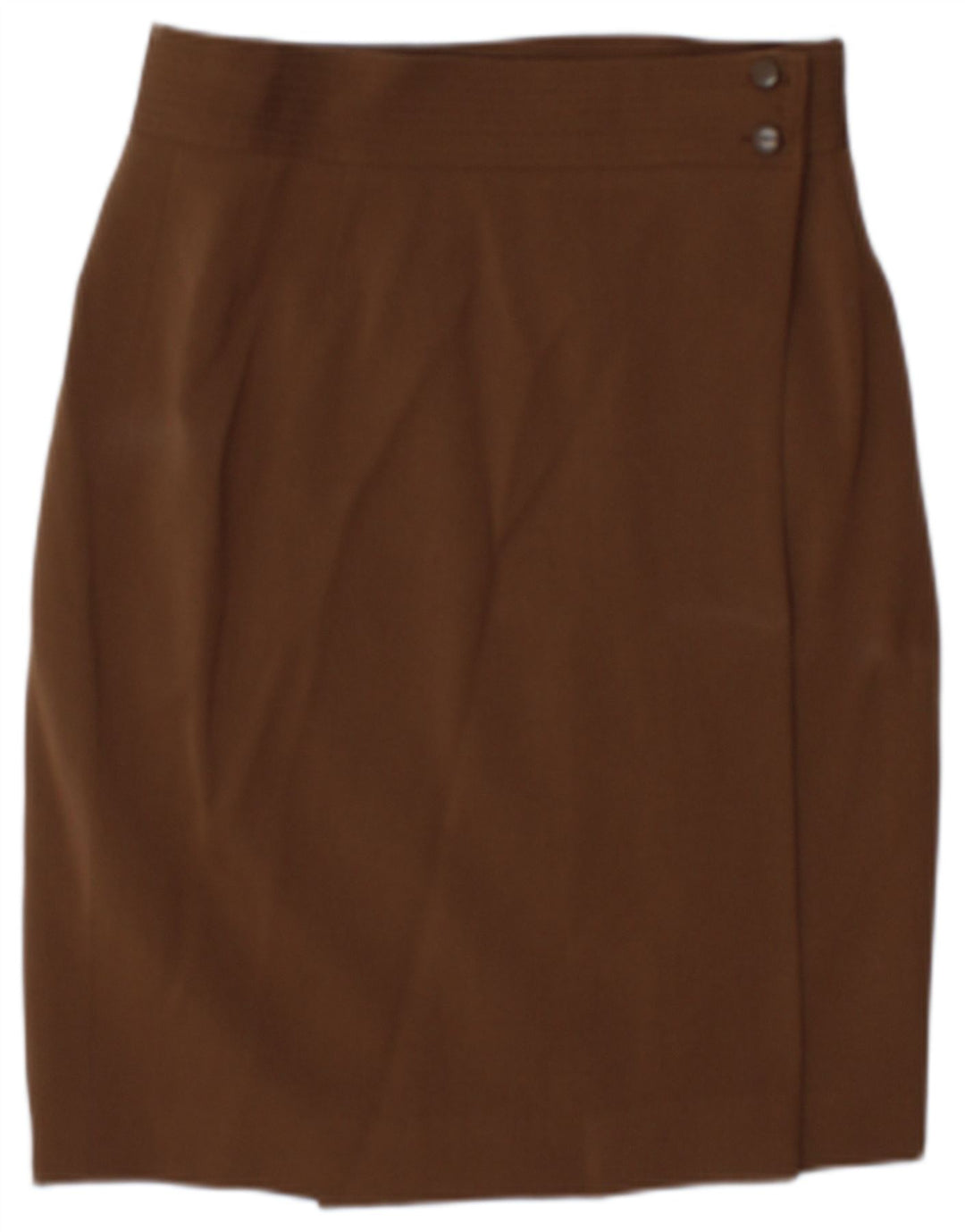 Vintage Womens Wrap Skirt US 8 Medium W25 Brown Wool