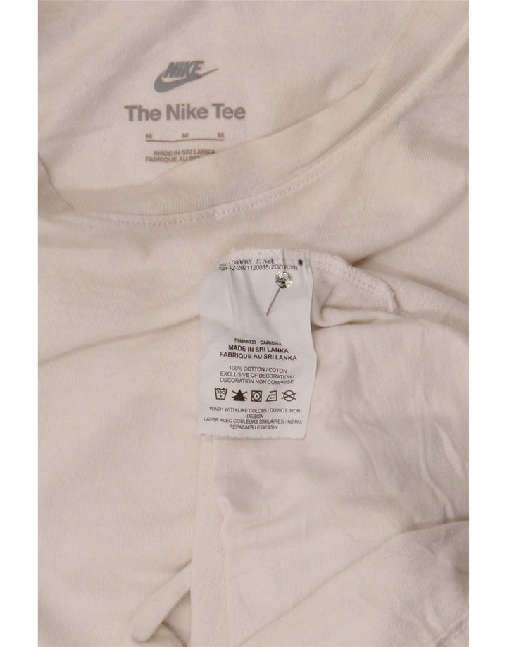 T-shirt da uomo Nike Top in cotone bianco medio