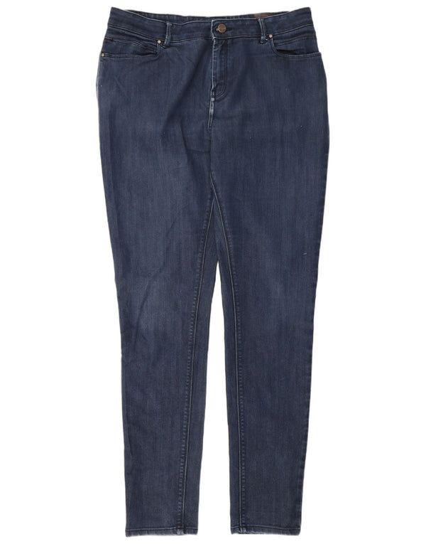 Marks & Spencer Damen Skinny Jeans UK 16 Large W34 L31 Marineblau Elastan
