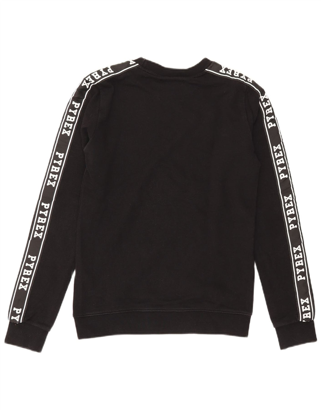 Pyrex Womens Graphic Sweatshirt Jumper UK 6 XS Black Cotton