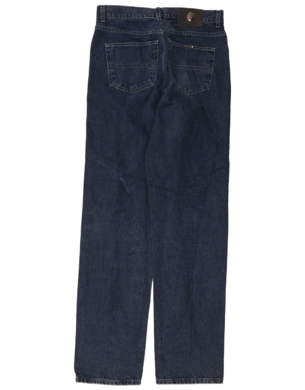 Jeans Straight Uomo Trussardi W34 L32 Blu Navy Cotone