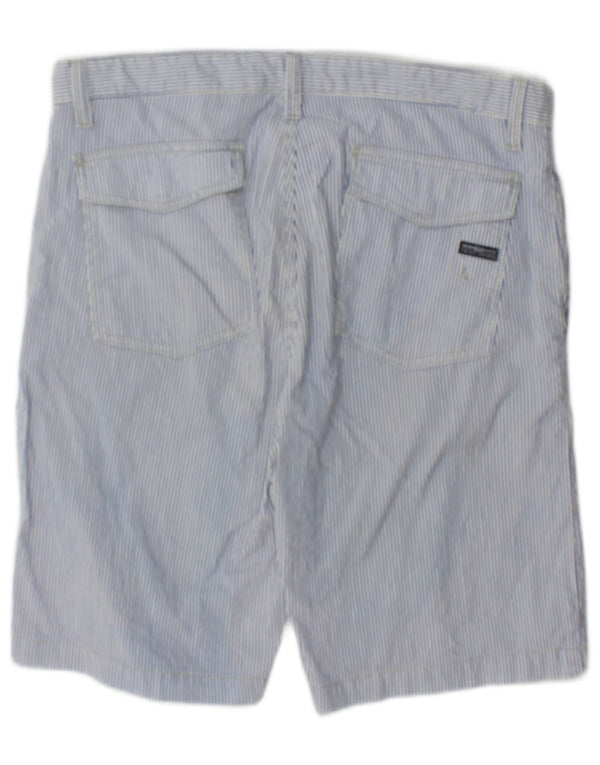 Henri Lloyd Mens Originals Chino Shorts IT 48 CHIMedium W32 Blue Pinstripe