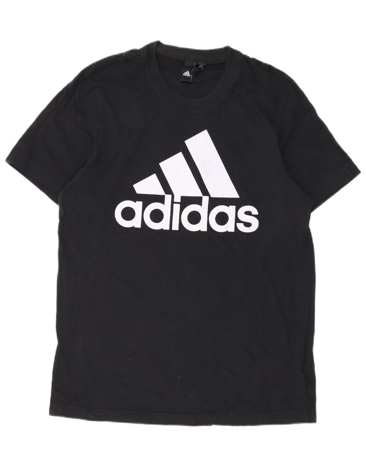 Adidas T-shirt graphique pour homme en coton noir moyen