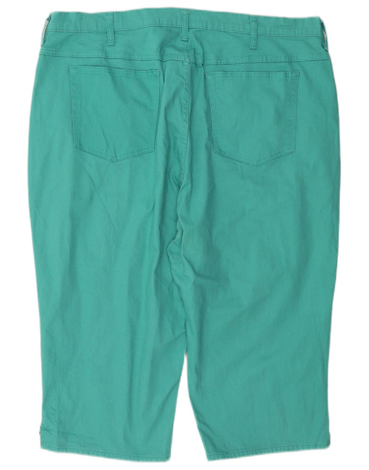Lee Womens Riders Capri Trousers W44 L18 Turquoise