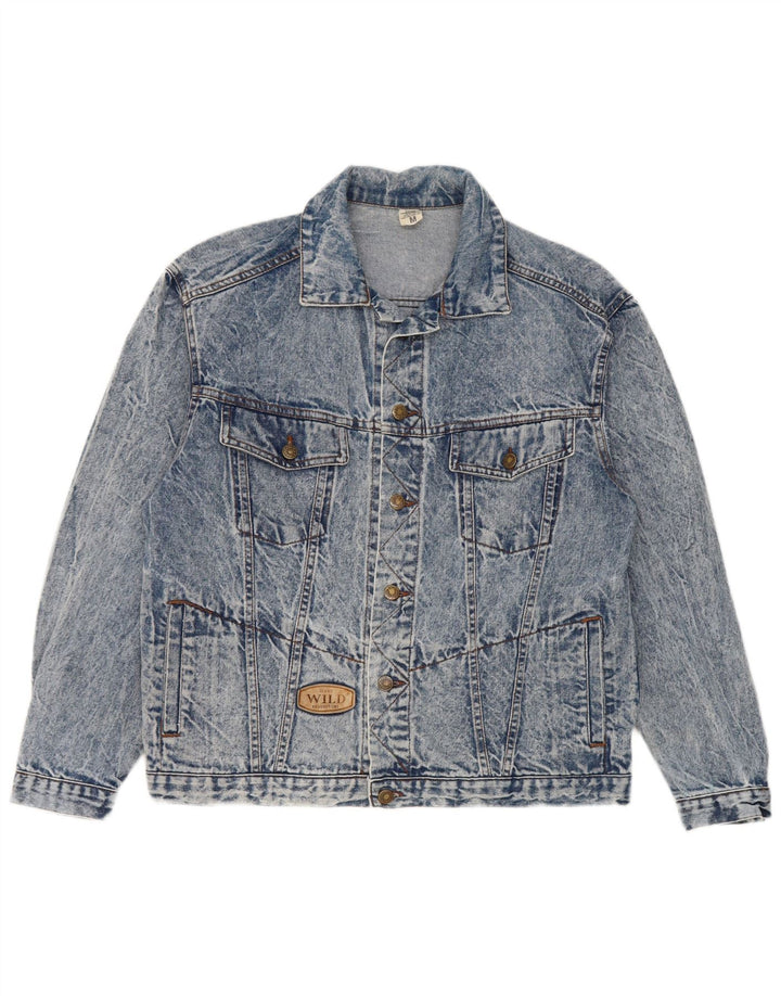 Μπουφάν Wild Mens Denim UK 38 Medium Blue Cotton