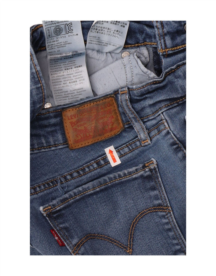 LEVI'S Womens 711 Skinny Jeans W26 L30 Blue Lyocell