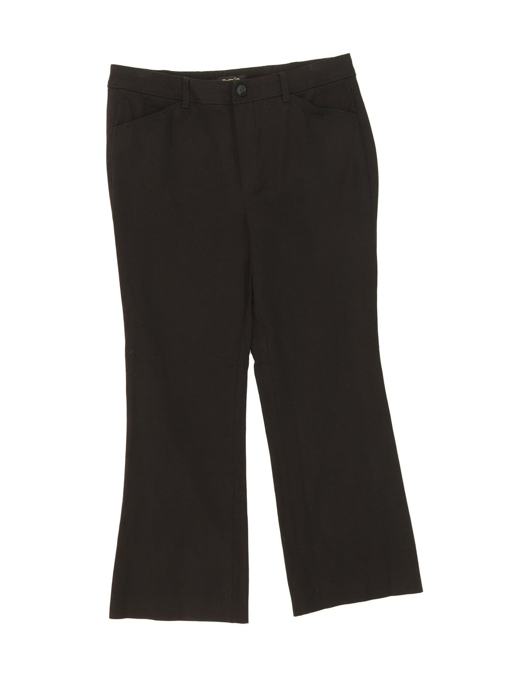 MASSIMO DUTTI Womens Bootcut Casual Trousers EU 42 Large W32 L26 Black Vintage Massimo Dutti and Second-Hand Massimo Dutti from Messina Hembry 