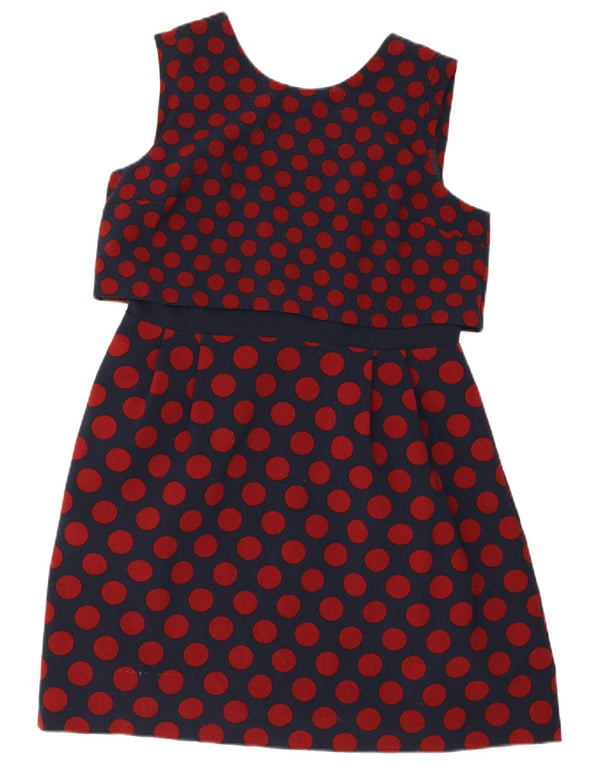 Abito tubino senza maniche da donna Oasis UK 16 Grande pois blu navy