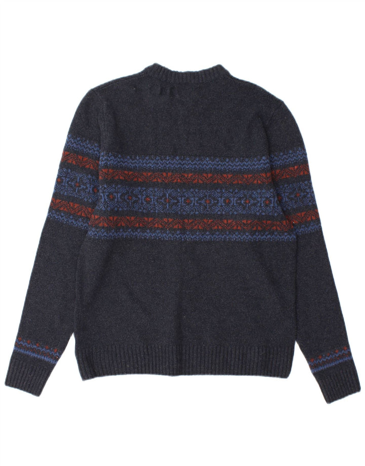 Marks & Spencer Boys Crew Neck Jumper Sweater 13-14 Years Small Grey