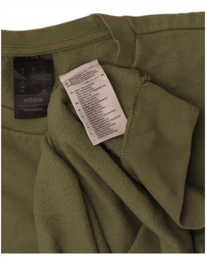 Adidas Sweat-shirt pour homme en coton vert petit