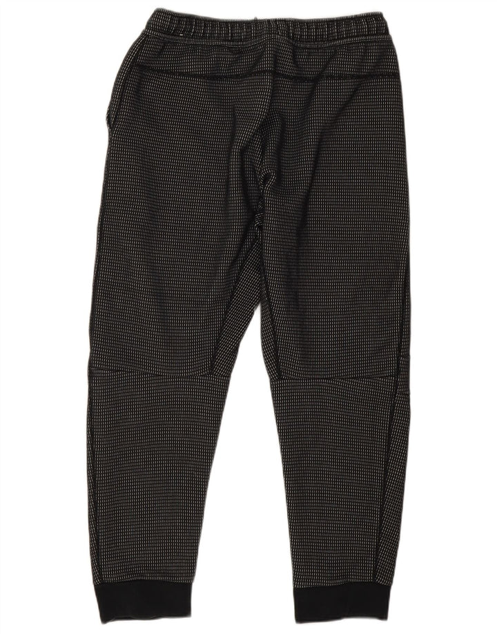 Nike Boys Tracksuit Trousers Joggers 13-14 Years XL Black Check Polyester