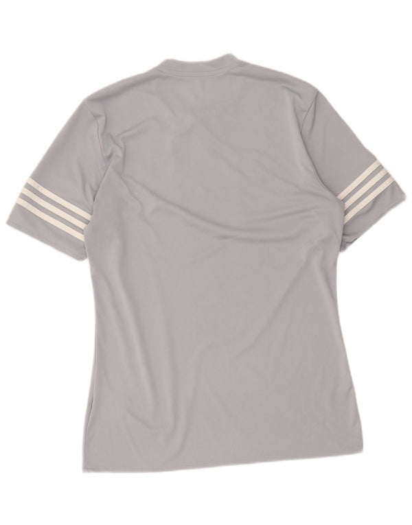 Adidas Herren Climalite T-Shirt Top Mittelgraues Polyester