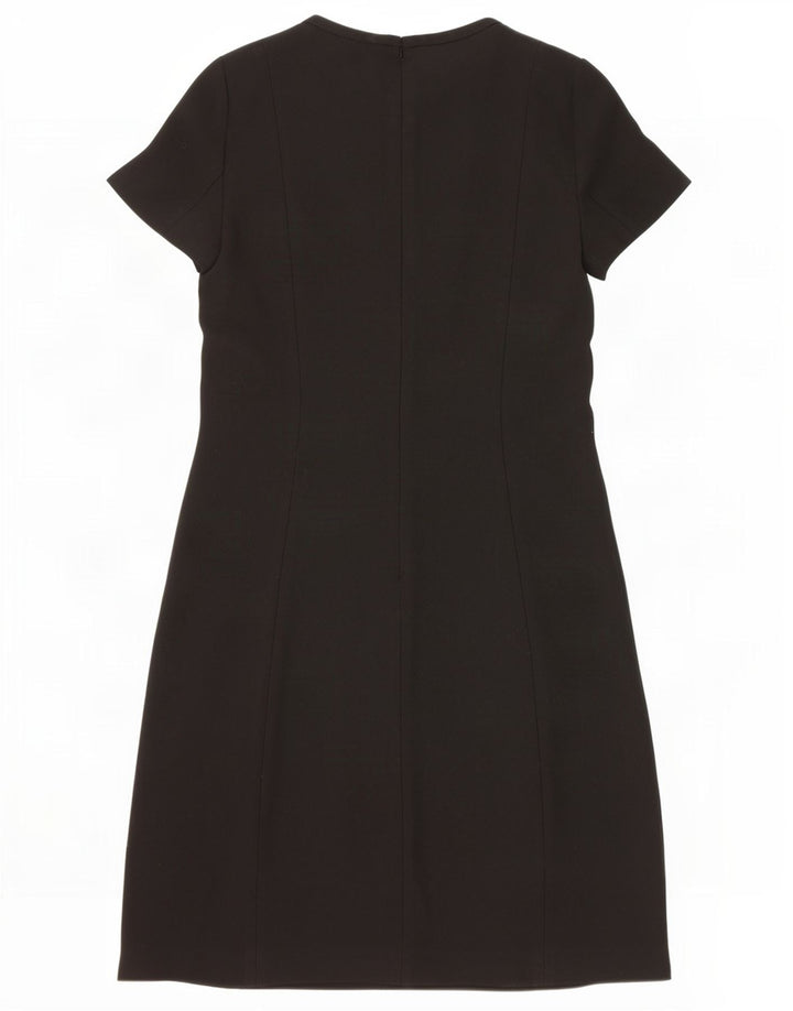 Massimo Dutti Womens A-Line Dress EU 38 Small Black