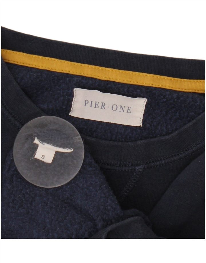 Pier One Felpa da uomo Maglione piccolo blu navy