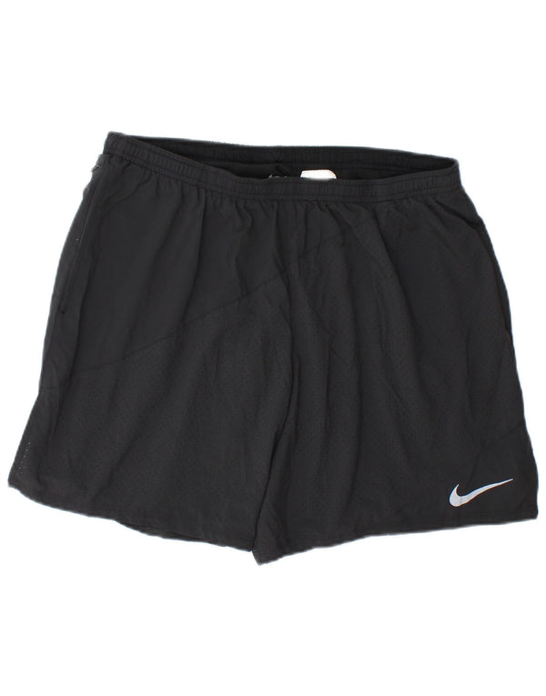 Nike Short de sport Dri Fit pour homme XL Noir Polyester